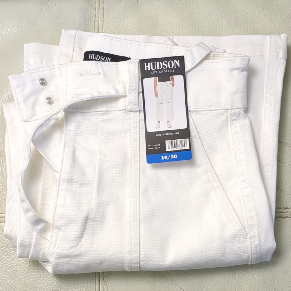 Hudson Jeans Women's Crisp White Straight Denim